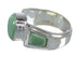 Genuine Sterling Silver Turquoise Ring Size 7-1/2 RX81056